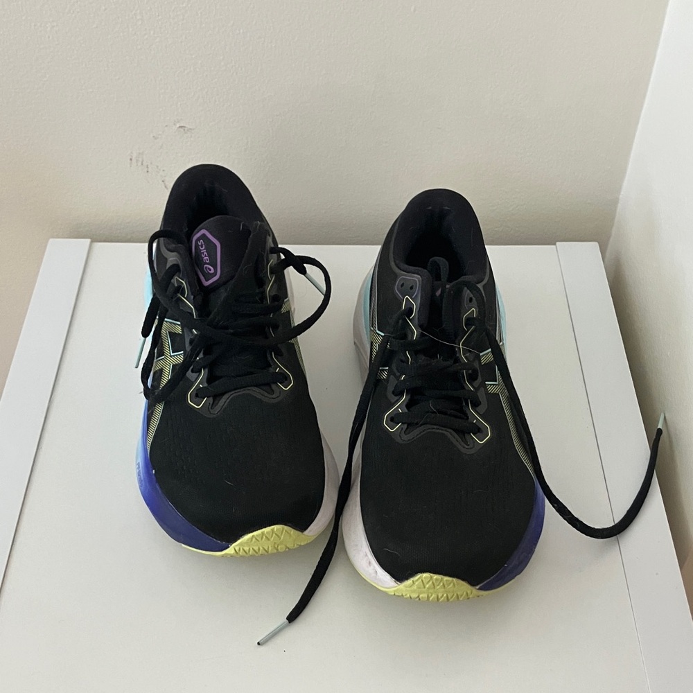Asics Black and Purple Athletic Shoes